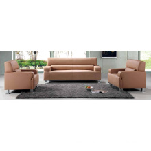Hotel Furniture 1+1+3 Leather Waiting Room Furniture Comfortable Sofa Sets